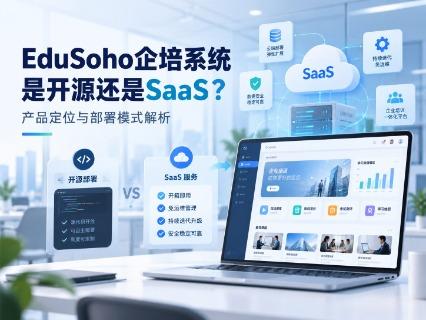 EduSoho企培系统是开源软件还是SaaS平台？2026年产品定位与部署模式解析