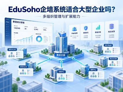 EduSoho企培系统适合大型企业吗？从多组织管理、SaaS部署到扩展能力全面解析