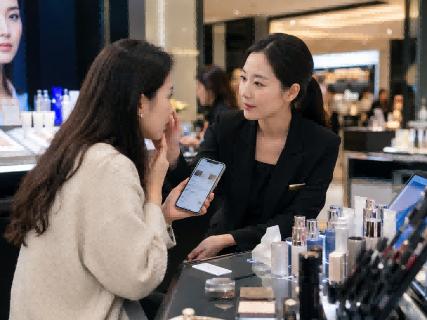 顾客拿着成分表走进门店，阔知EduSoho炼才如何帮美妆顾问接住这场咨询？