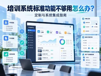 企业培训系统标准功能不够用怎么办？2026年SaaS平台定制与系统集成指南