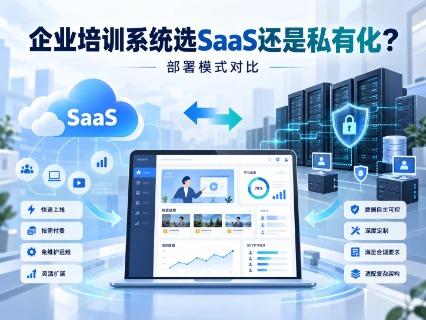 企业培训系统选SaaS还是私有化？2026年部署模式、成本与扩展能力对比